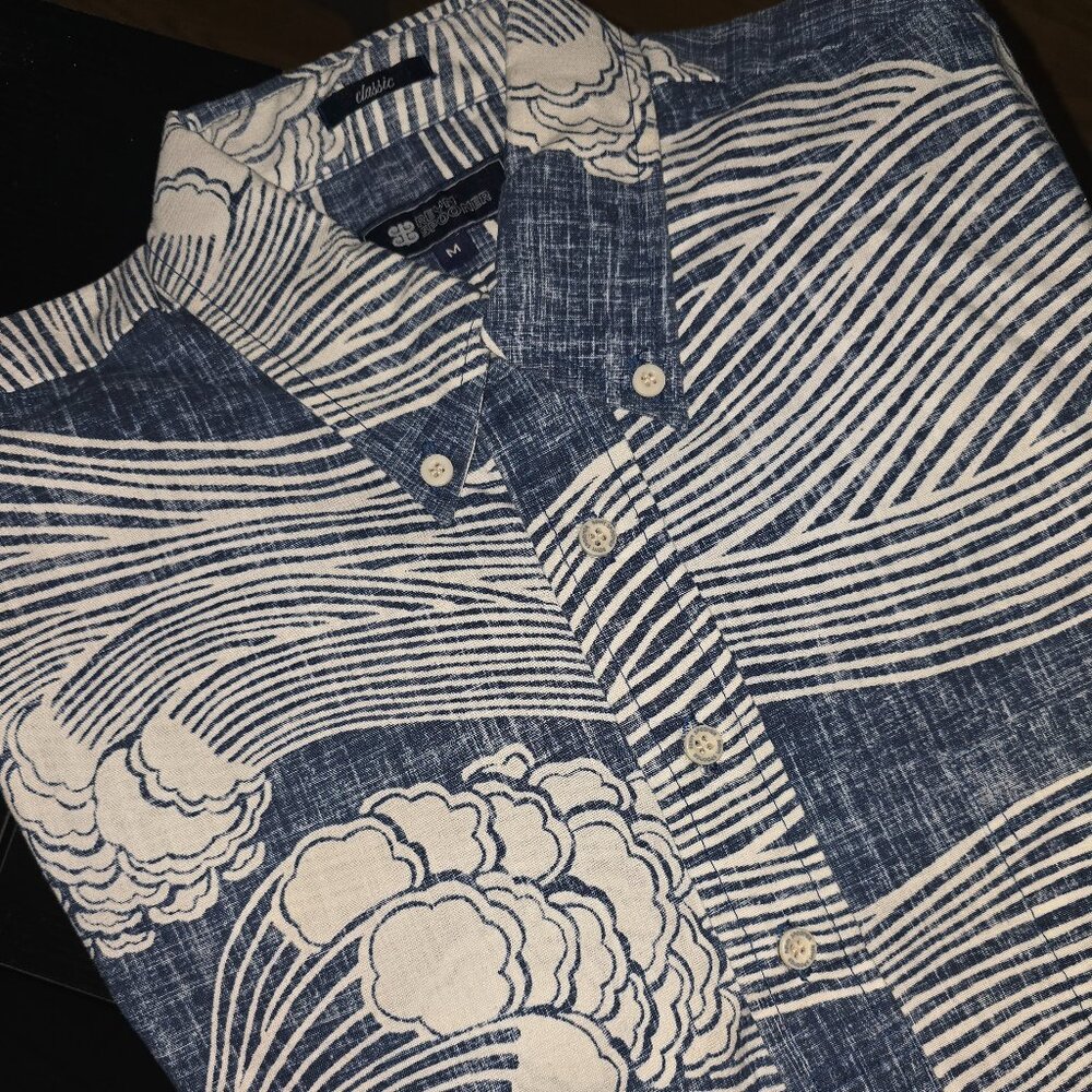 Reyn Spooner Horizon Tide Classic Pullover Shirt Dress Blue - Picture 4 of 5